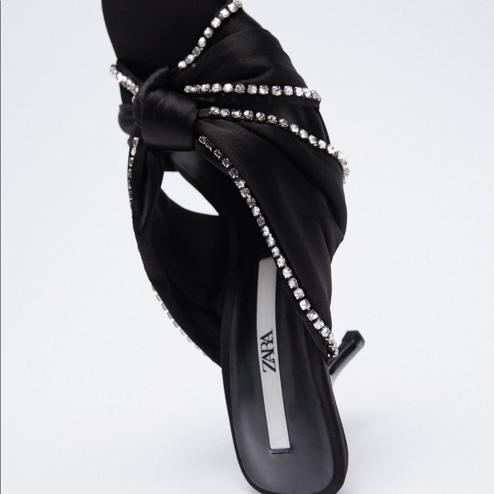 NWOT Zara Sparkly Heeled Sandals Size EU36 - Picture 5 of 12